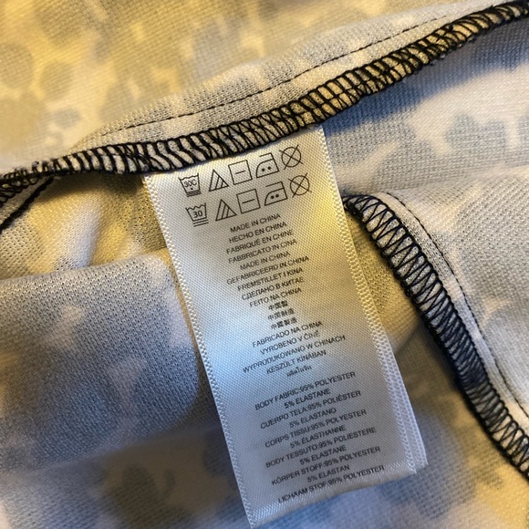 MICHAEL KORS "GEMMA" 💙🤍NAVY BLUE & WHITE🤍💙 FLORAL PRINT PONTE DRESS 🌟EUC🌟 - Picture 13 of 16